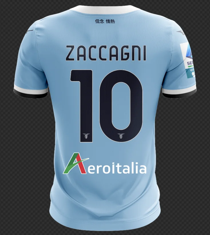 2025 nueva camiseta de fútbol Lazio impresa en 3D más vendida para hombres y mujeres, camiseta de secado rápido, camiseta transpirable para deportes.