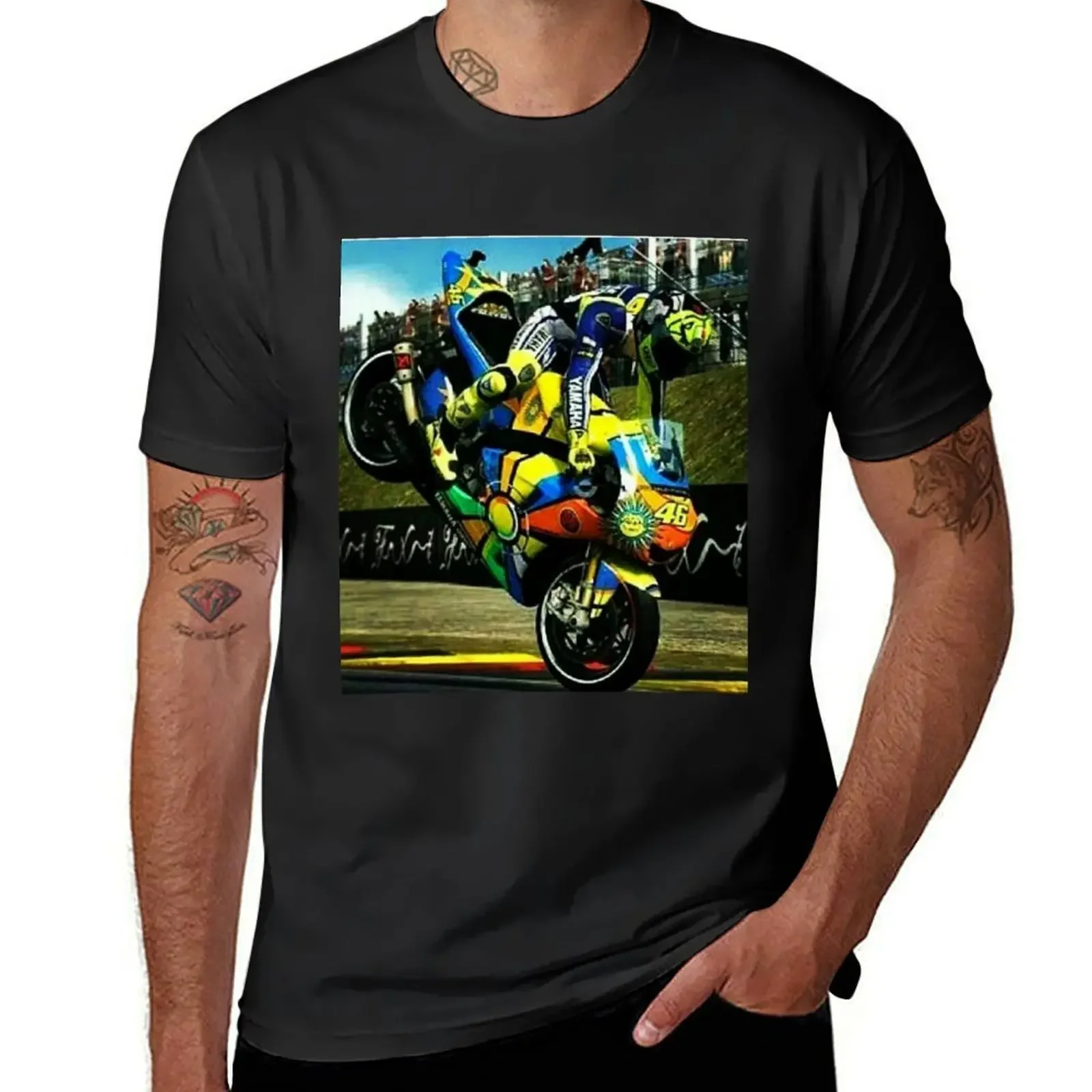 Rossi Stoppie T-Shirt anime stuff graphic t shirts vintage clothes tops funny t shirts for men