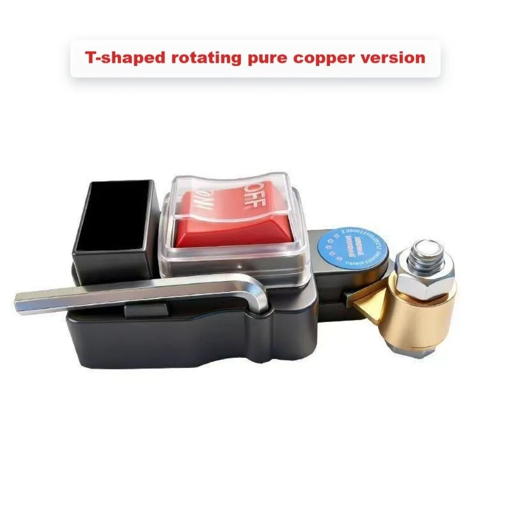 Heavy Duty Car Battery Disconnect Switch Kill Switch Pure Copper Battery Power-off Switch Digital Display Voltage