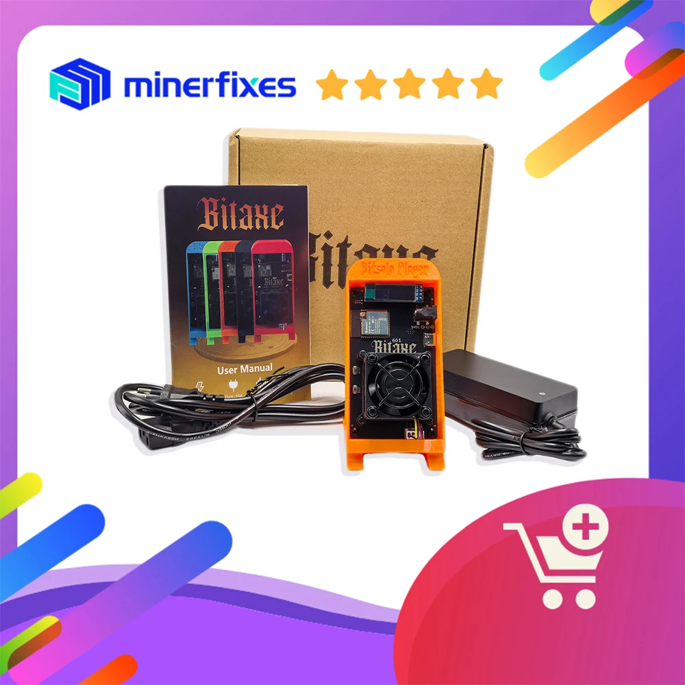 

Bitaxe Gamma 601 Bitcoins Miner BM1370 Asic Chip 1,2TH/s Solo Miner 2,4G WiFi/Hotspot Домашнее использование BTC Miner Крипто-майнер с низким уровнем шума