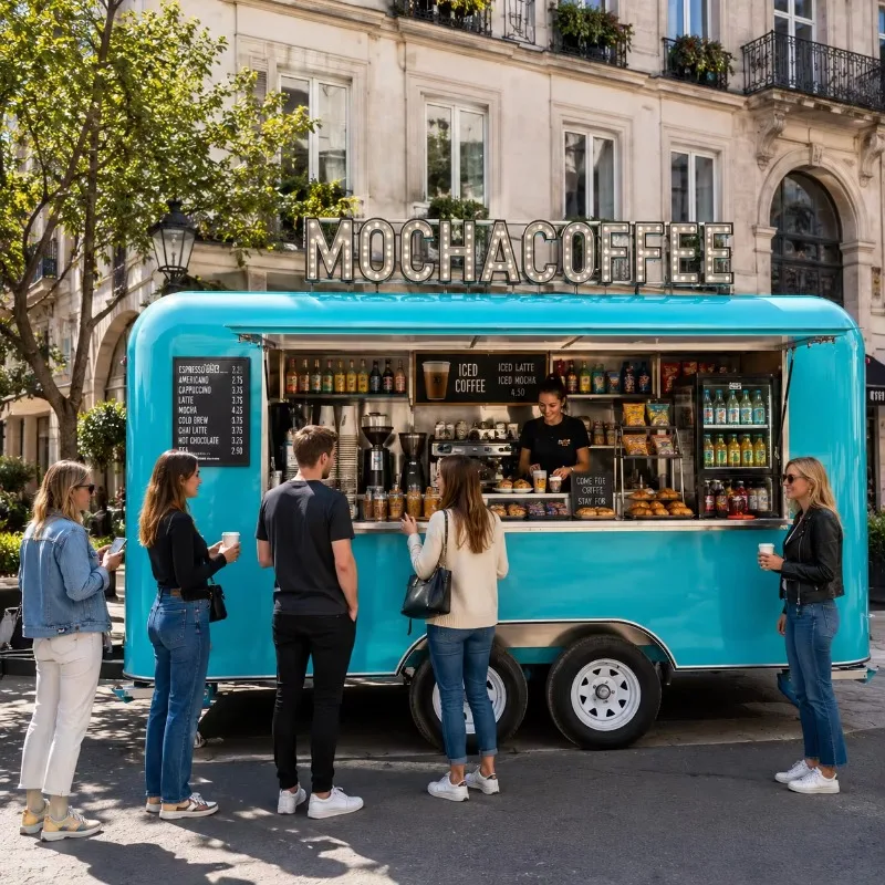 New Design Low Price Commercial Food Trailer, Multifunctional Fast Food Truck for Different Businesses