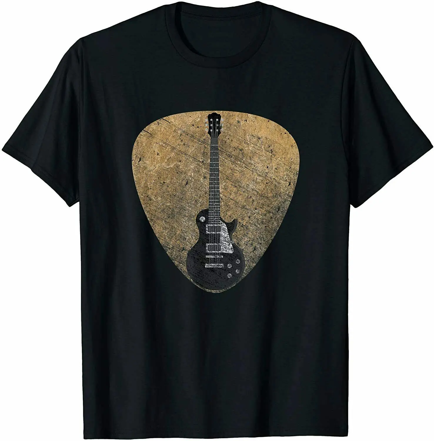 Vintage Guitar Pick Guitarist Lover Instrument Electric Bass T-Shirt