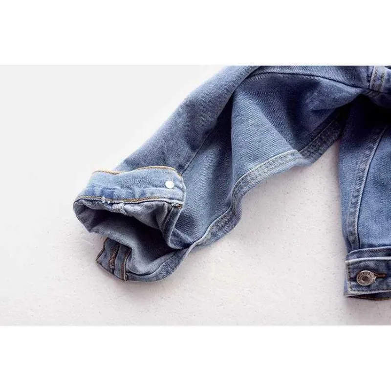 Luxury Jean Jacket for Women Embroidery Trend Denim Coat Women Cropped Jacket Beads Design  Single-breasted  Top Coats New