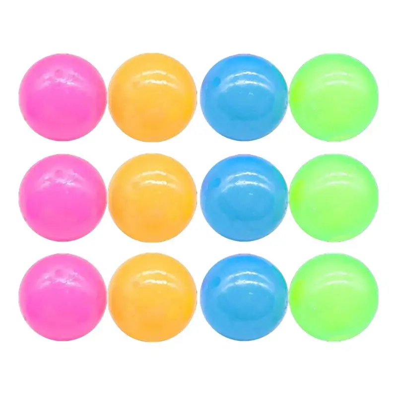 Glowing Sticky Ball Light Up Ball Sticky Ceiling Bouncing Balls Sticky Wall Home Party Decor Kids Adult Gift Anxiety anti-stress