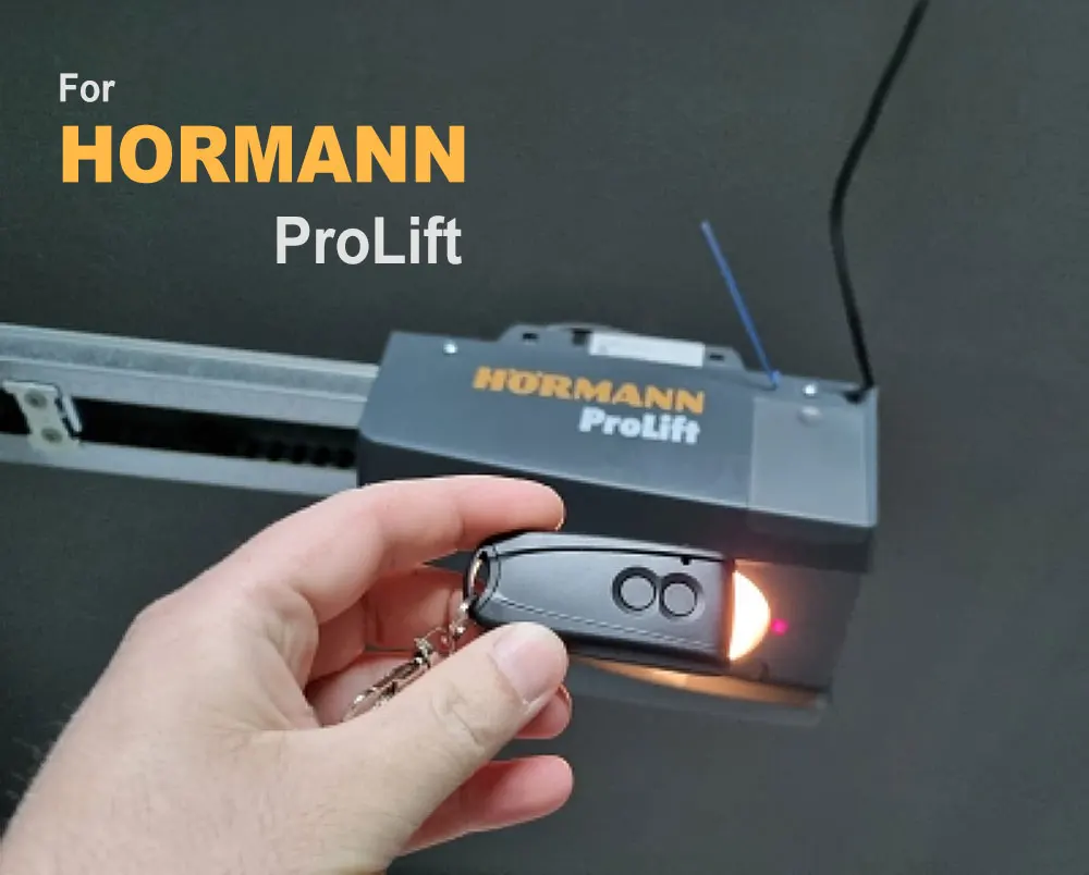 for HORMANN ProLift, Compatible ECOSTAR RSC2 RSE2 Garage Remote Control 433,92Mhz Transmitter Rolling Code Gate Door Opener