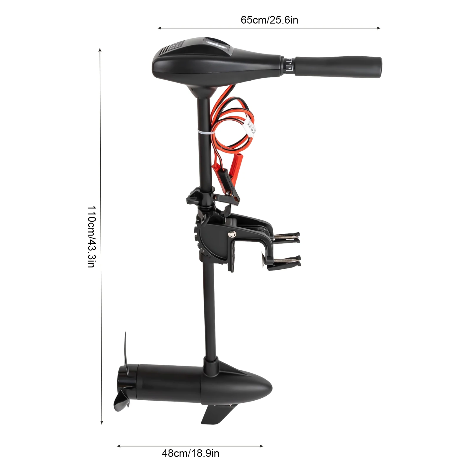 Imagem -05 - Elétrico Trolling Motor Motor de Popa Pesca Barco Motor 58lbs 12v Impulso