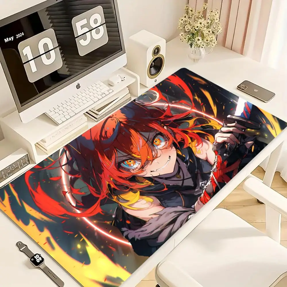 

Anime Orange Character Mouse Pad Large Rubber Anti-slip PC Desk Accessories Mousepad for Office and Gamer Keyboard Mat Decor Rug
