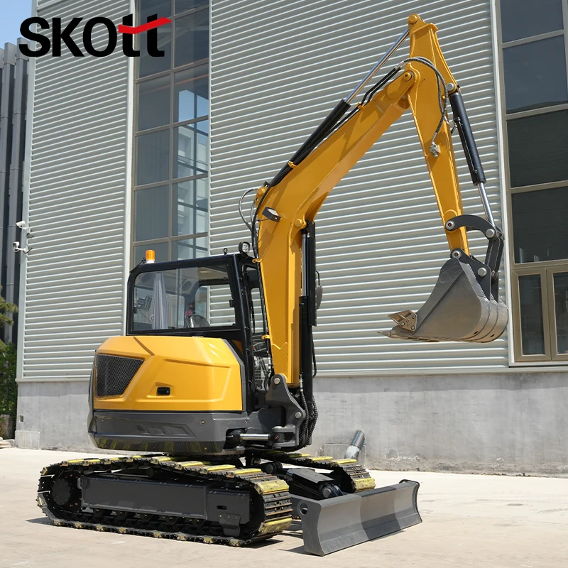 Excavadora de orugas pequeña e - Heavy Equipment Excavator reseña y precio