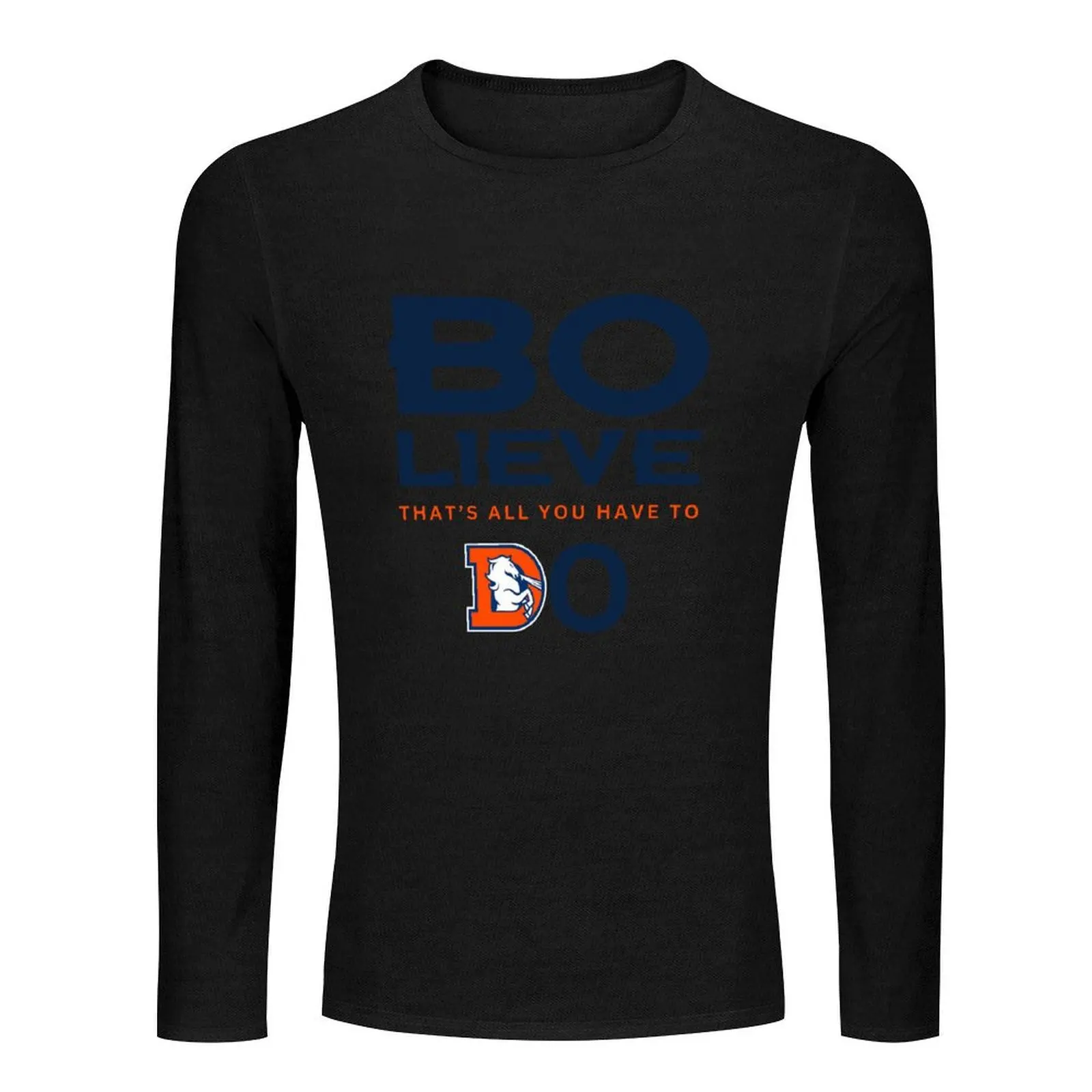 Denver Football Bo-lieve Broncos Team Apparel Long T-Shirt graphic t shirts t shirts for men