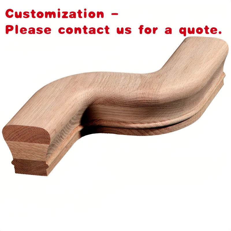 custom.Durable Red Oak Left Hand Offset Rail 7047 Decorative Hand Rail Fitting Balcony and Staircase MOQ From Vietnam