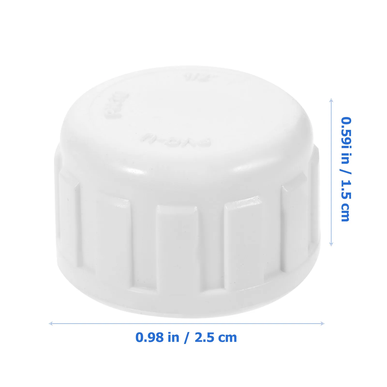 25Pcs PVC Female Threaded Pipe End Caps High Strength Lightweight for Cold Water Systems Sprinkler Irrigation Plumbing