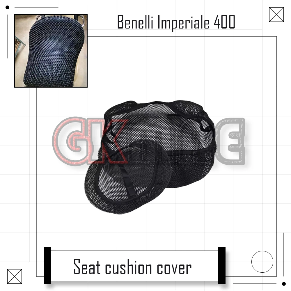 

For Benelli BJ Imperiale 400 Motorcycle Modified Sunscreen Seat Cover Honeycomb Mesh Heat-insulating Seat Cover Fit BJ400-8