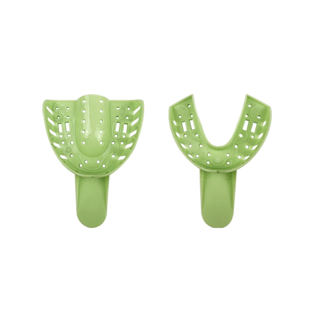 Bandejas de impresión Dental, soportes de plástico para dientes, materiales de odontología, producto de dentista para clínica de higiene bucal, 10