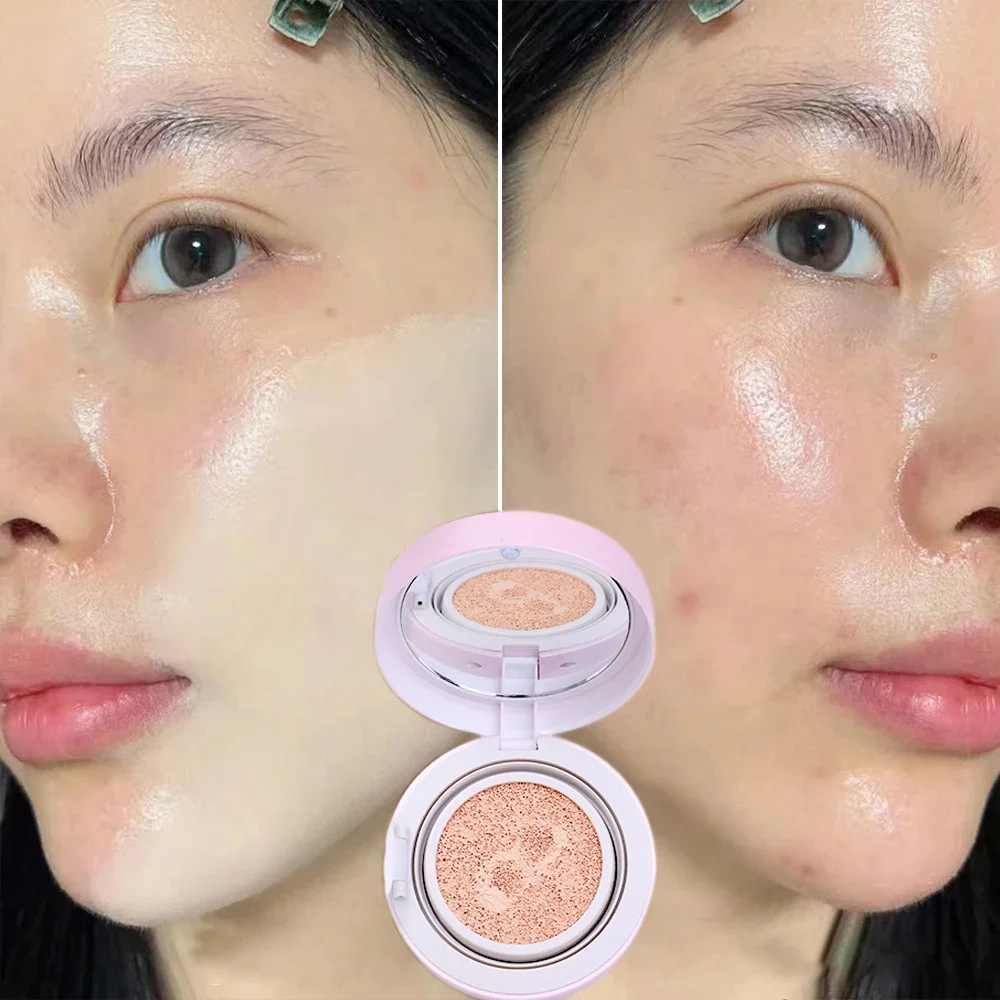 Air Cushion BB Long-lasting Concealer Cushion Compact with Puff Matte Silky Moisturizing Foundation Brightening Korean Cosmetic