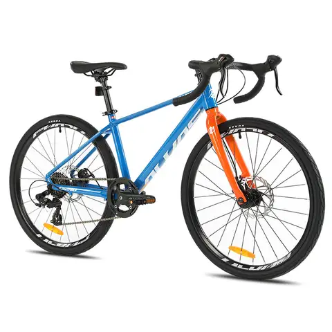 F, YUZE G240 7단 알루미늄 디스크 브레이크 자전거 소년 소녀 학생 어린이 자전거 십대 도로 bicicleta велосипед 핸들 바 380mm