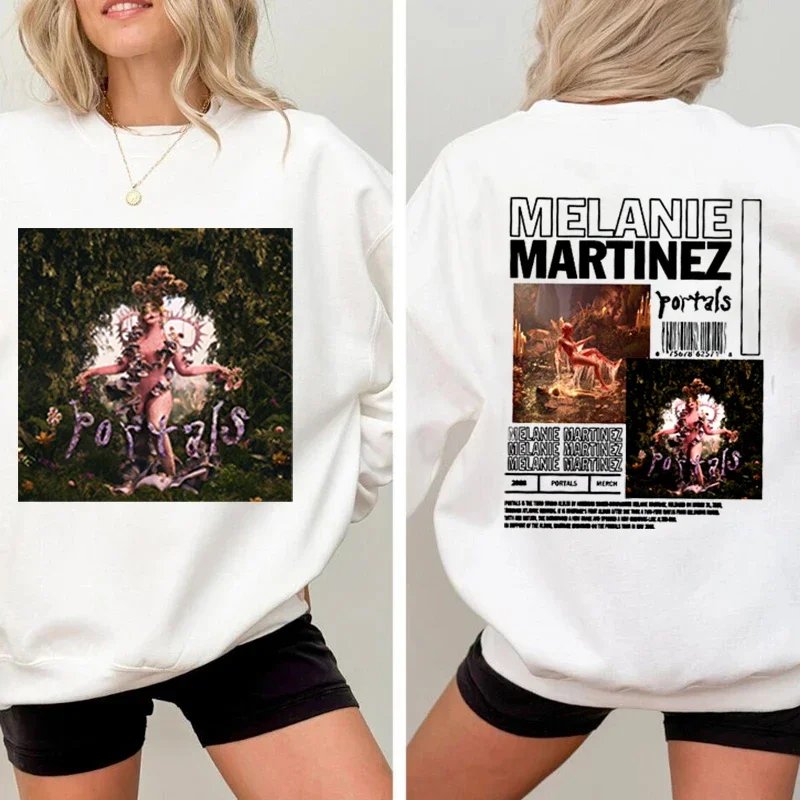 Vintage Melanie Martinez Graphic Print Oversized Sweatshirt, The Trilogy Tour Portals, Streetwear Aesthetic,Oversized Sweatshirt