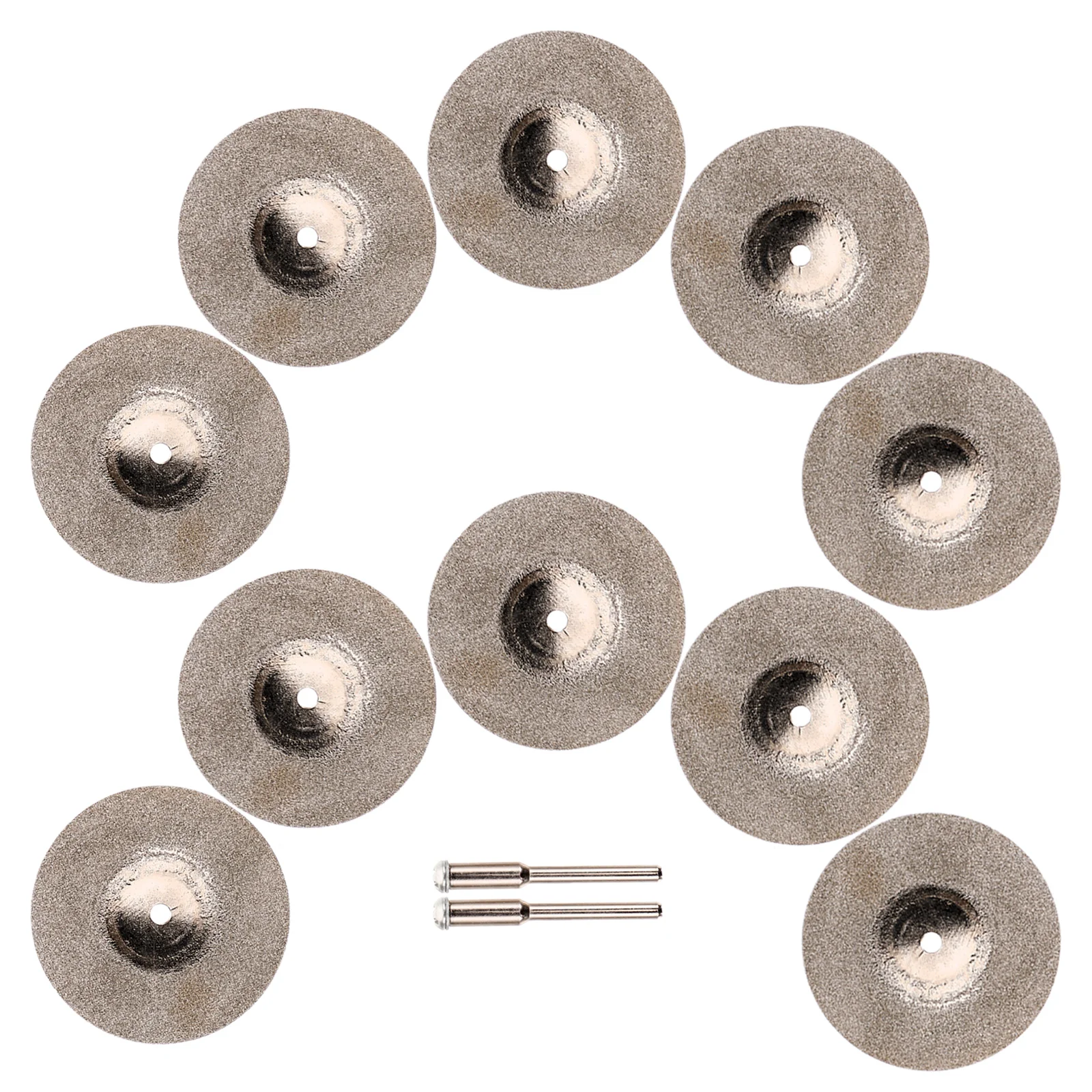 10 Pcs Diamond Cutting Disc Discs Angle Piece Portable for Grinding Mini Wheels