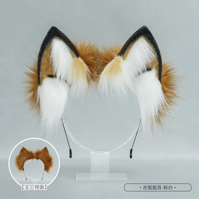 

Free bending ears Headwear Hair Accessories Plush Party Comic Exhibition Dressing Fashion Accessories Cute Fox Ear Hair Hoops