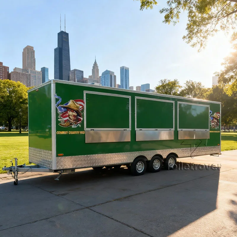 

Custom Unique Top End Fancy Coffee Boba Tea Soft Cold Drink Milkshakes Street Food Truck With Full Kitchen Equipment