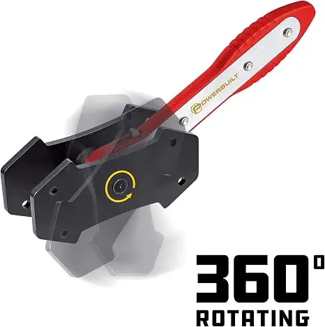 Brake Pad Ratchet Rewind Spreader 360° Piston Retracting Caliper Press Tool Kit 360° ratchet swing allows for use at any angle, more convenient Made of premium quality material, solid and durable.