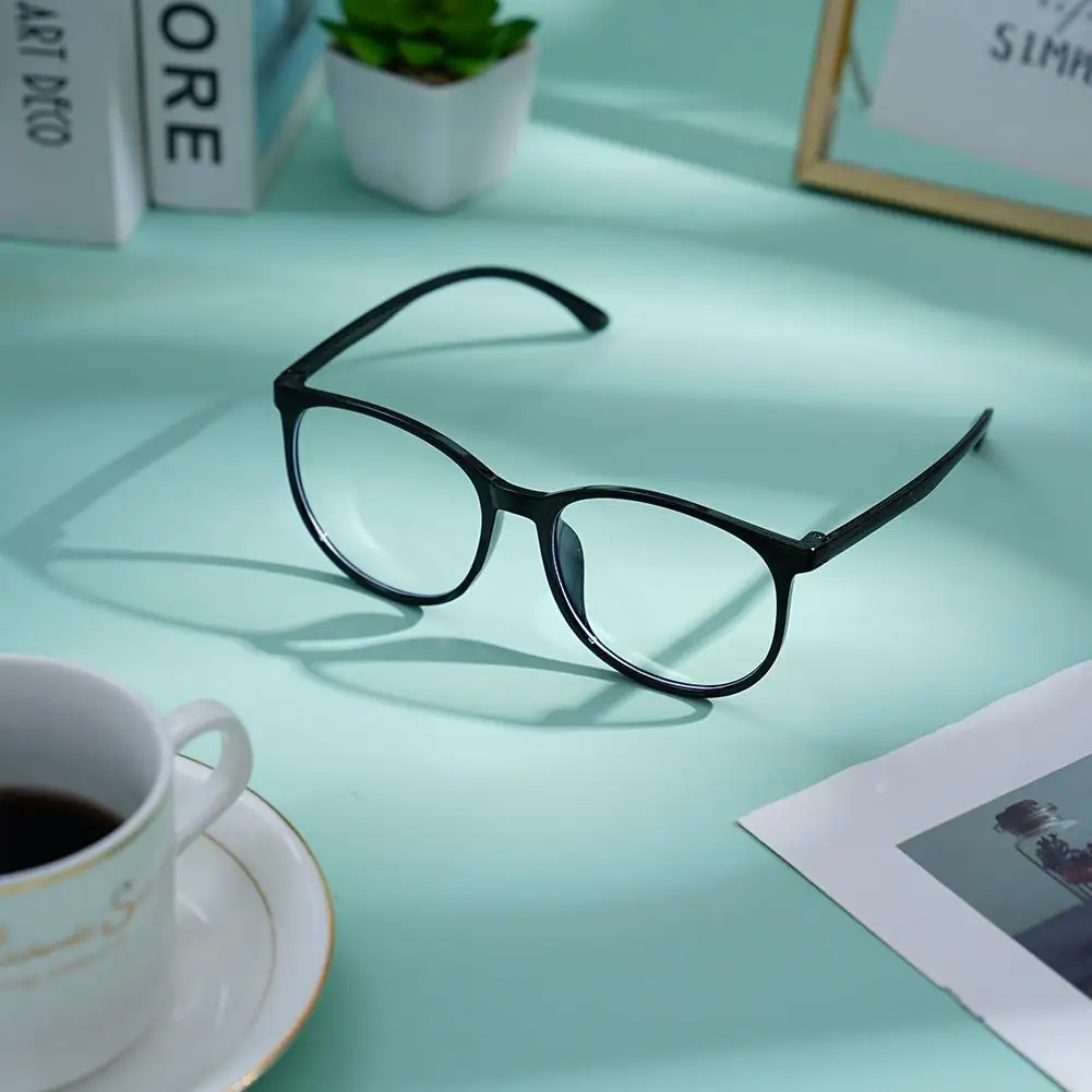 New Large Frame Flat Mirror Frame Non prescription Black Frame Glasses for Male and Female Couples Korean Edition Glasses Frame