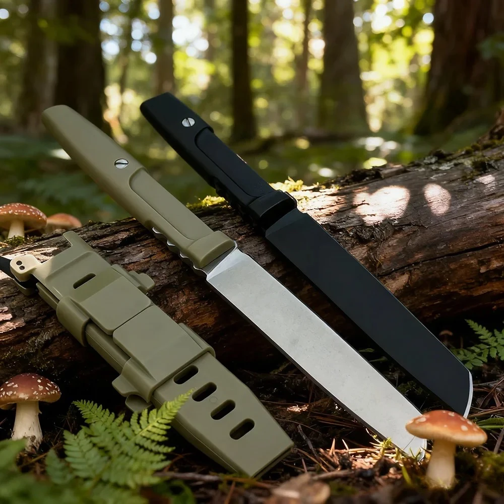 

MAMBA Full-Tang нож с фиксированным лезвием, стальные ножи 440C, нейлоновая ручка из стекловолокна, многоцелевой инструмент для кемпинга, выживания и охоты