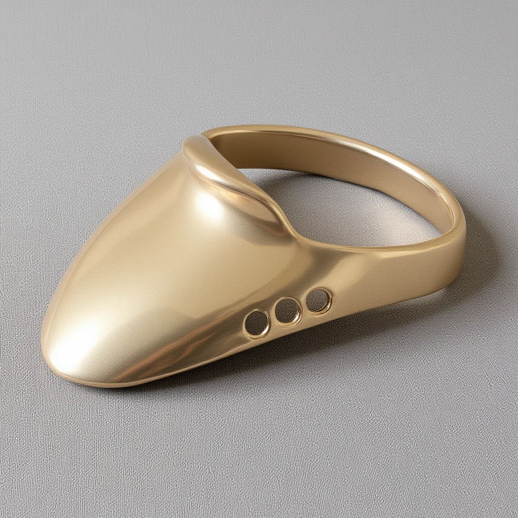 

1Set Professional Brass Archery Thumb Ring Wear-Resistant Finger Guard Traditional Archery Accessory Comfortable Hunting Supply