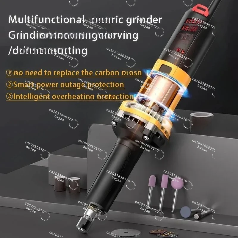 

NEW 220V Direct Grinding Electric Grinding Multi-Function Handheld Small Polishing Engraving Machine 1300W High Power