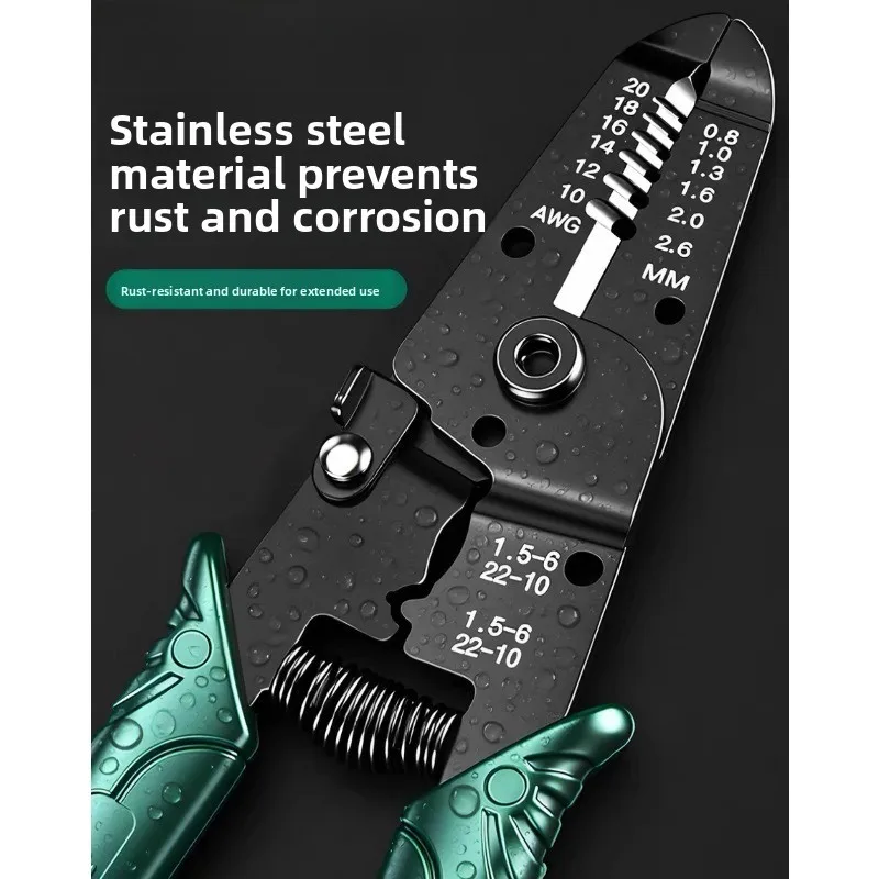 Multifunctional Wire Stripping Pliers 8PK-3161/3162 - Wire Removal And Insulation Stripping Tool for Electrical Work