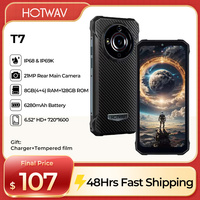 Global HOTWAV T7 Rugged Smartphone Android 13+ 6280mAh Large Battery Smartphone 8(4+4)+128GB 21+8MP  Camera Cell phone