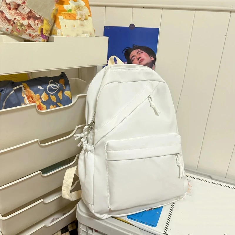 Tas Ransel Santai Dan Minimalis Untuk Siswa SMP Dan SMA, Tas Ransel Kapasitas Besar, Tas Wanita Jepang