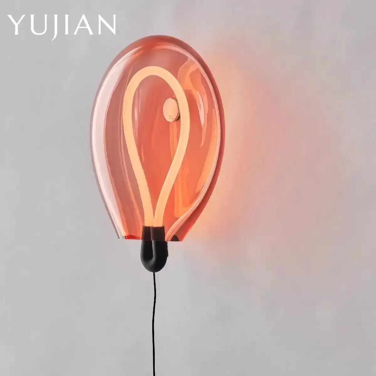 Dutch Creative Fashion Colorful Glass Balloon LED Decor Wall Lamp Children's Room Study Bedroom Living Room Lighting Fixtures - view 3