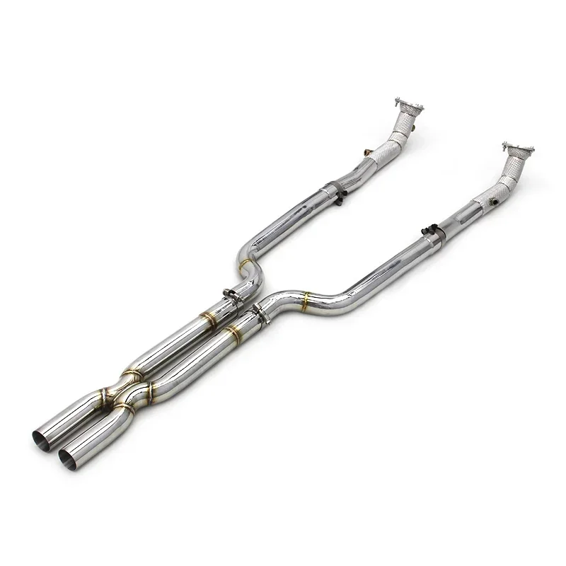 Section High flow Pipes Exhaust Pipes branch downpipe Exhaust Pipe with For Maserati Gran Turismo/GT 4.2/4.7 2008-2023