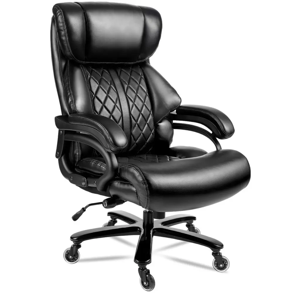 

500lbs Big & Tall Office Chair - Wide Spring Seat,360 Swivel Executive/Home Desk Chair
