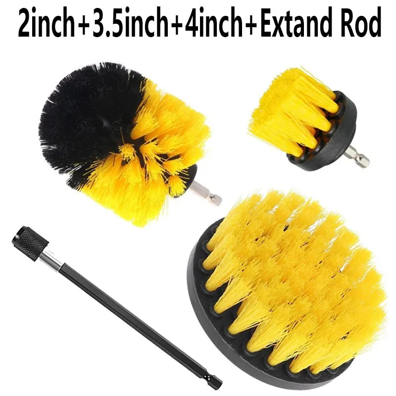 Electric Drill Brush Head Accessory Power Washing Brush Cleaning Tool Matte Brush Accessory Kit Multi Purpose Gap Car Cleaning