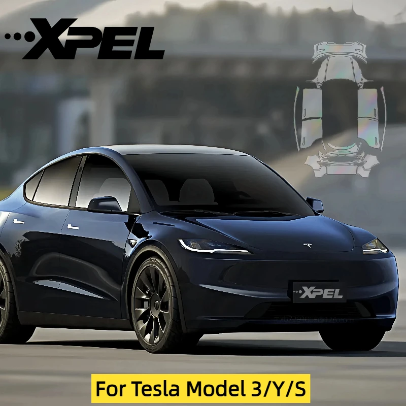 

XPEL PPF 6.5mil Tesla Paint Protection Film for Model 3/Y/S TPU material Anti-fouling and anti-corrosion Full protection