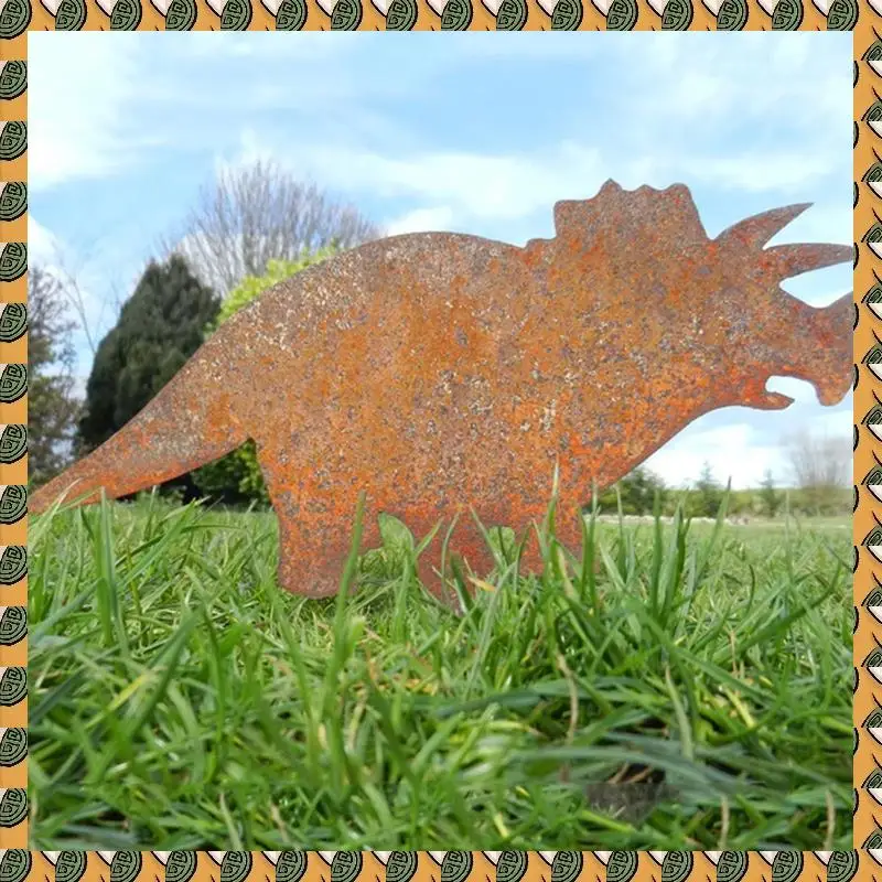 

Metal Dinosaur Fence Post Topper,Dinosaurs