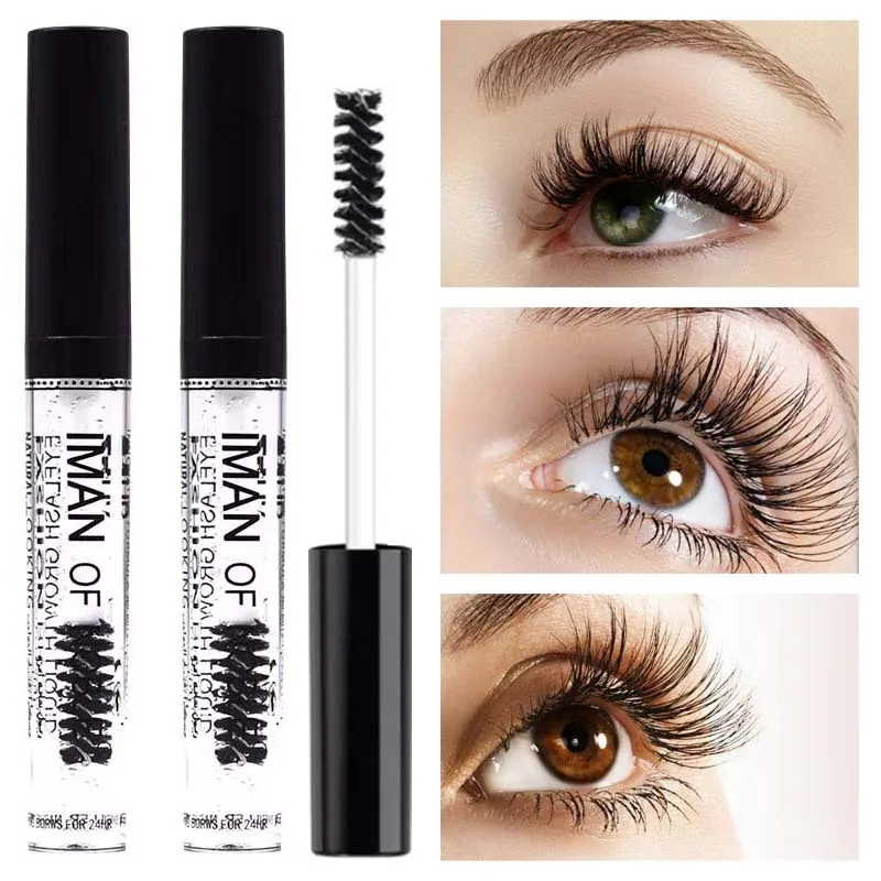 جل نمو الرموش محسن الرموش الطبيعية ماسكارا إطالة شفافة سريعة الجفاف سمكا الحاجب رمش نمو السائل ماكياج