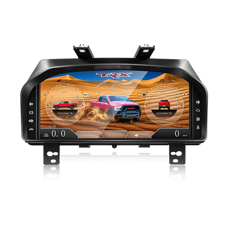 NaviHua New 12.3 Inch Car Digital Cluster For Dodge RAM 2013 2019 LCD Dashboard Auto Gauge Speedometer Virtual Cockpit Upgrade