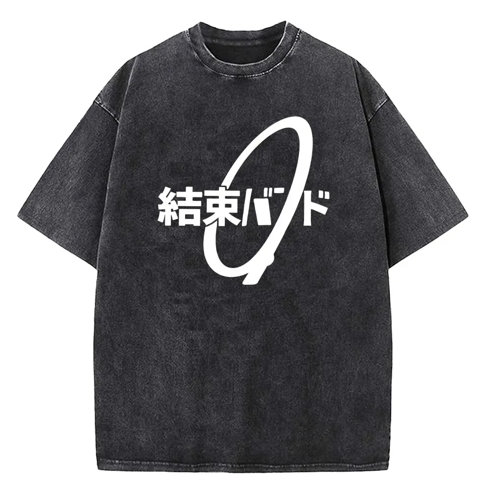 

Retro men's and women's printed T-shirt anime Boqi cotton creative T-shirt washed soft and comfortable cotton material