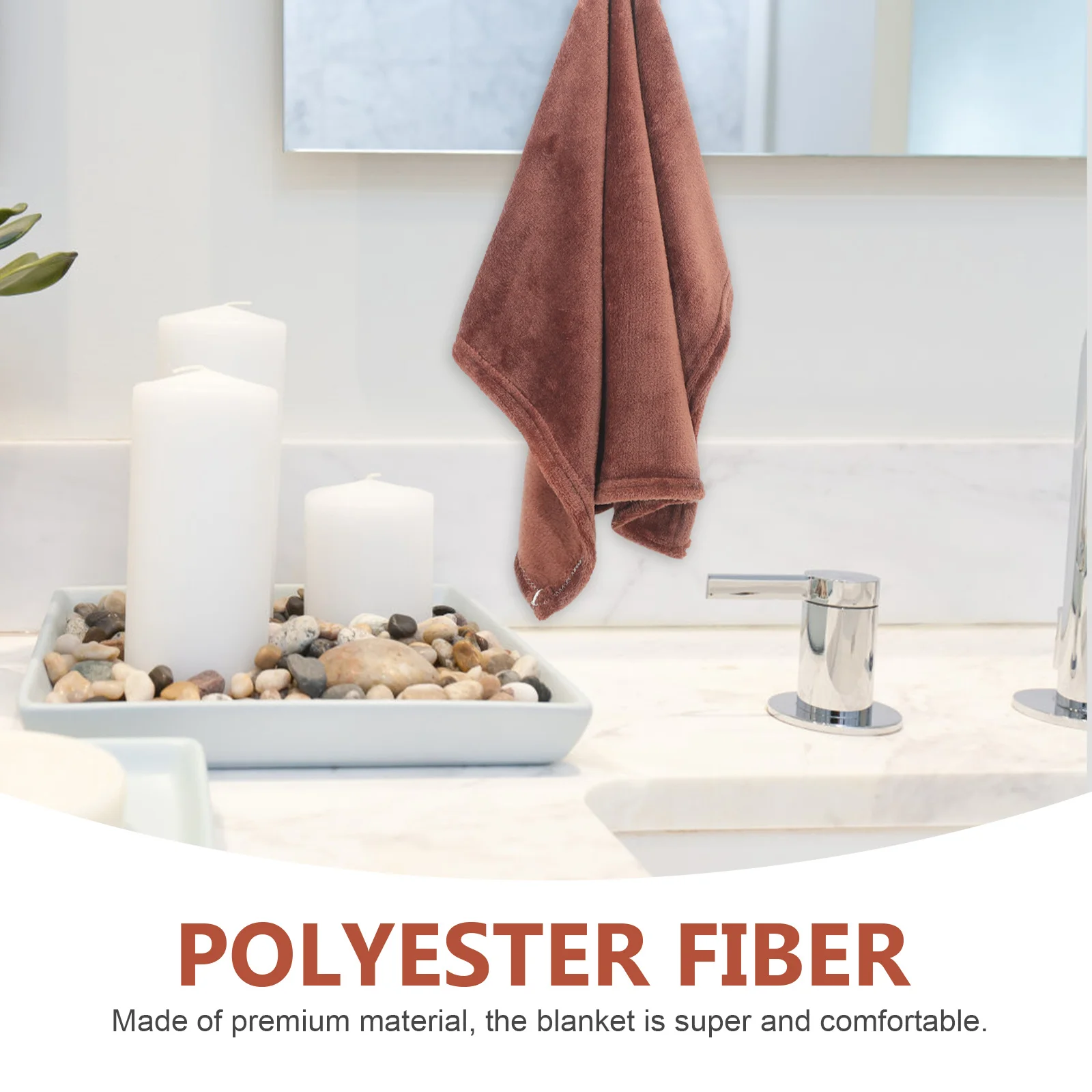 

Fleece Pet Blanket Coffee 1 Piece Soft Warm Light Weight Comfy for Year Round Use Strong Stitching Flannel Bedding for Cats Dogs