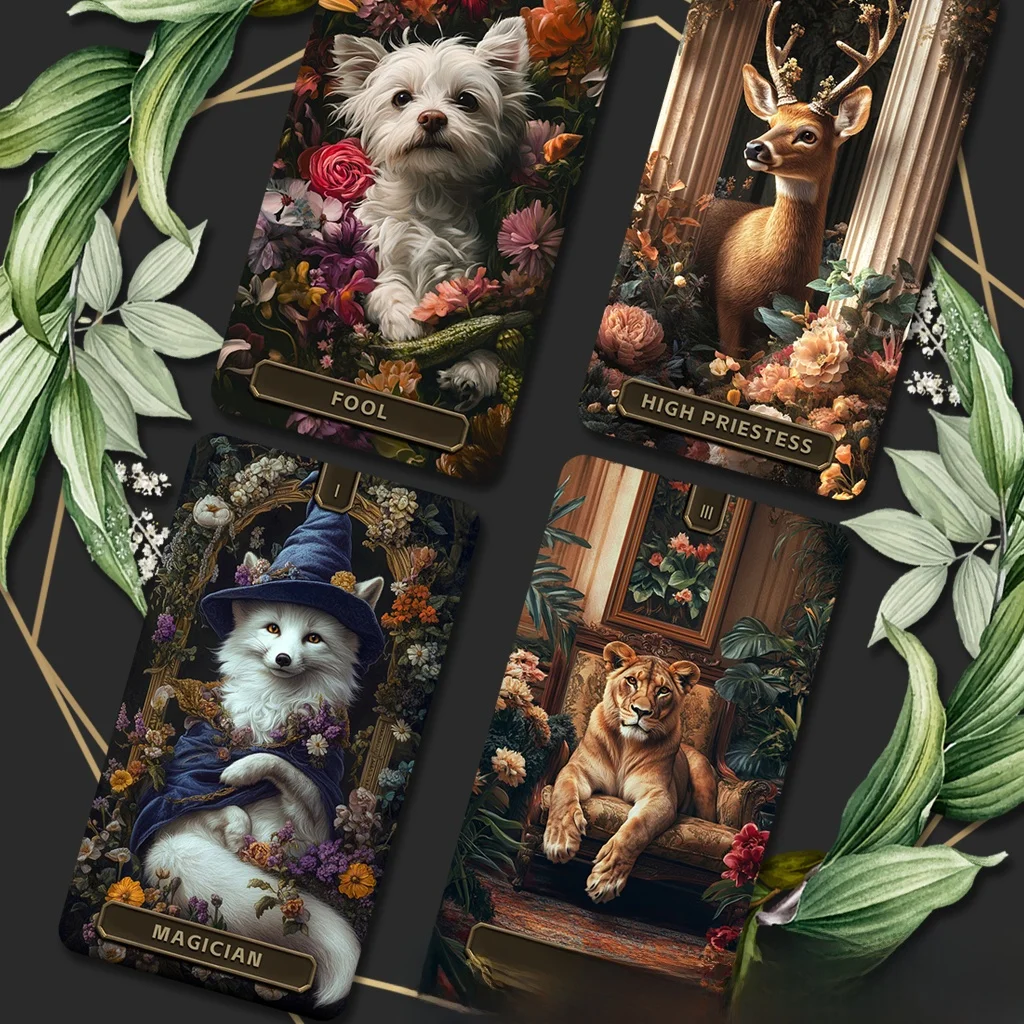 original-animal-paradise-78-piece-waterproof-pvc-tarot-de-tabletop-gng-cards-diy-brand-collectible-cards