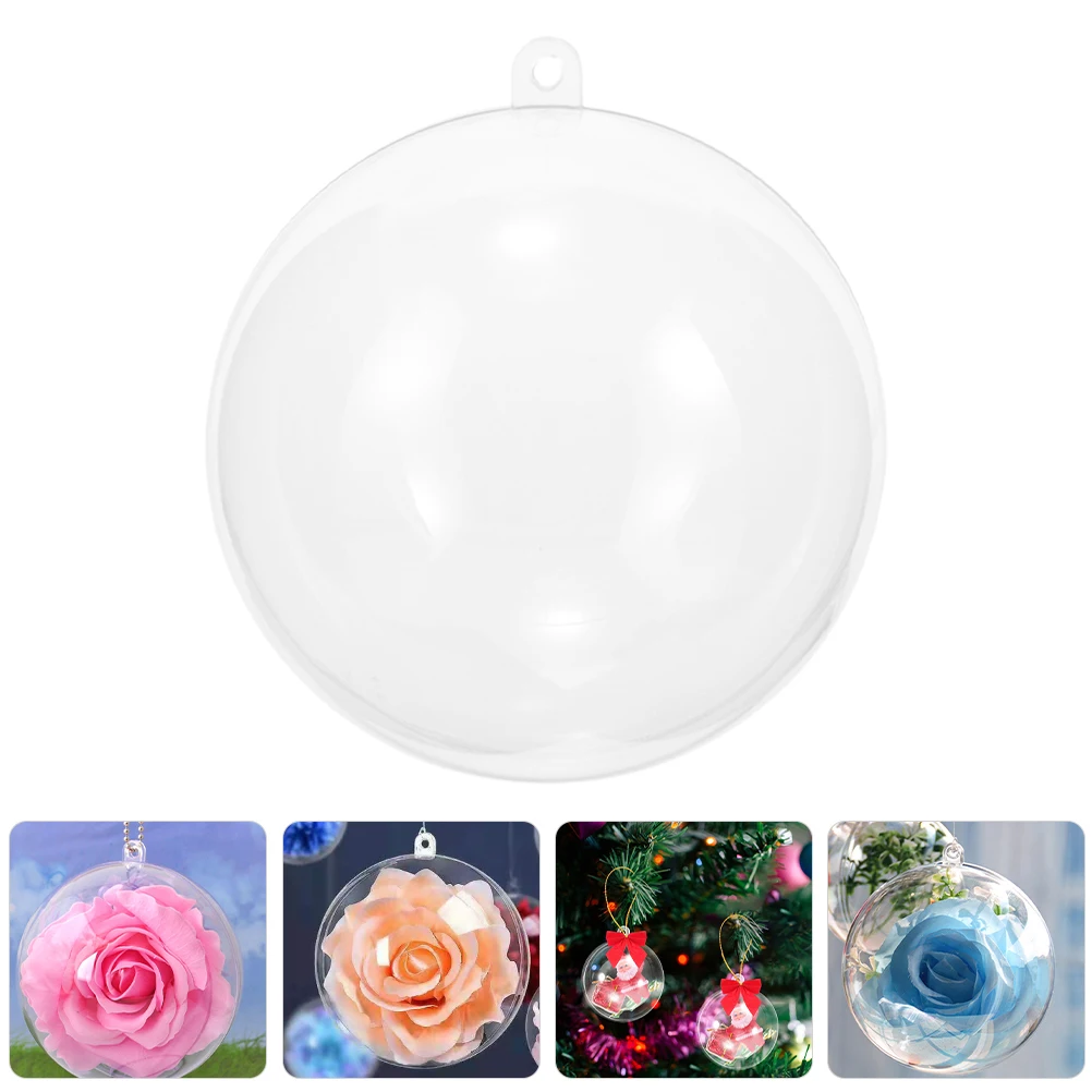 

18 Pcs Christmas Balls Holiday Transparent Decorations Outdoor Plastic Baubles