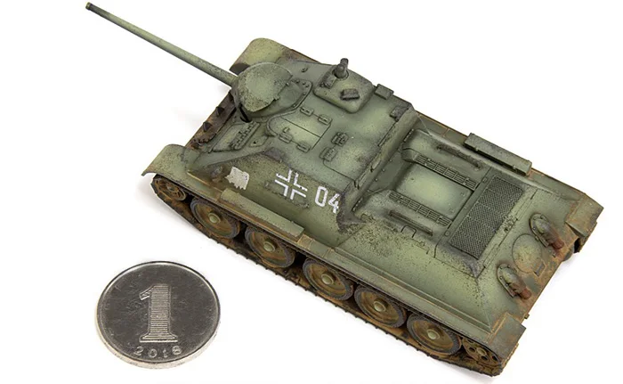 1: 72 PP0015 Germany Captures Soviet SU-85 Tank Model  Romania 1944  Finished product collection model