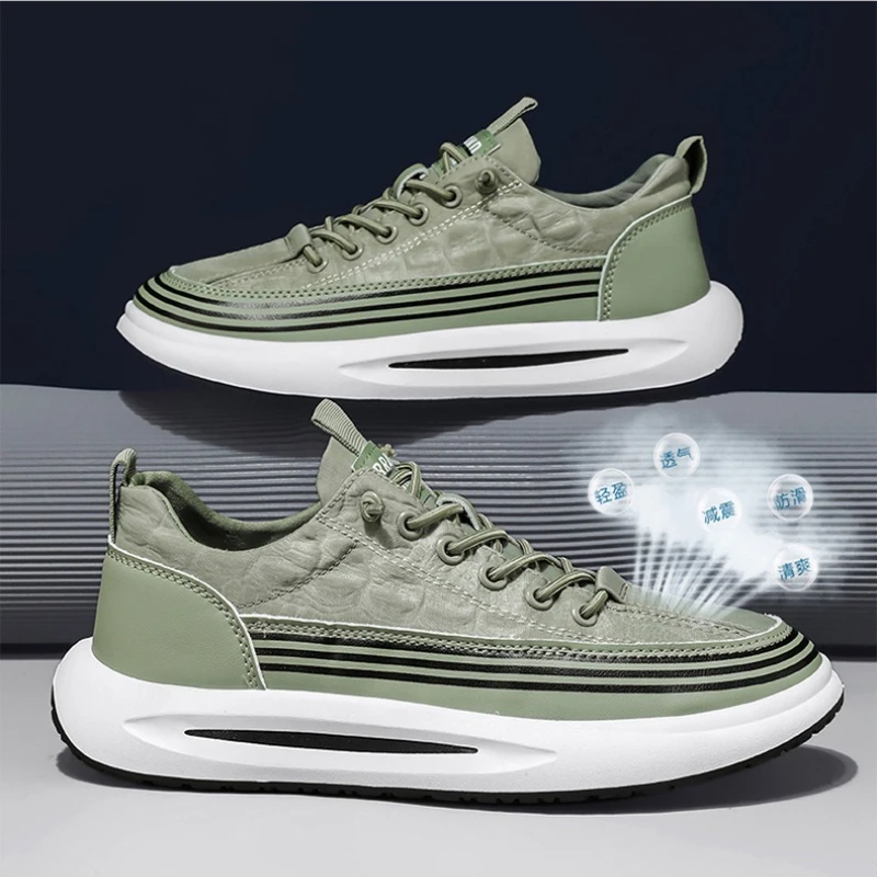 

Slip on Loafers for Men Breathable Sports Sneakers 2025 New Casual Shoes Lightweight Mesh Leisure Shoes Boys Comfortable Shoes1