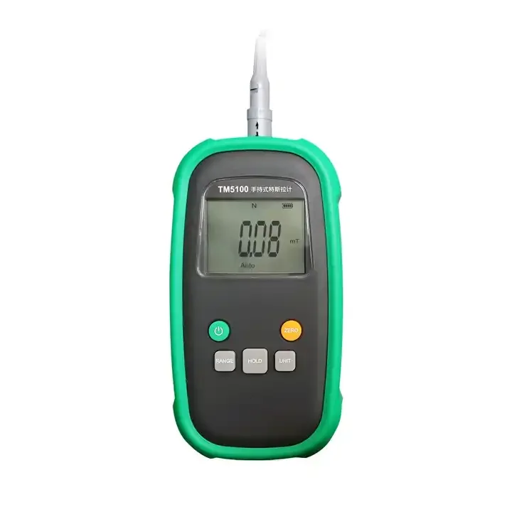 TM5100 Handheld Digital Permanent Magnet Gauss Meter Tesla Meter Magnetic Flux Meter Surface Magnetic Field Measuring Instrument