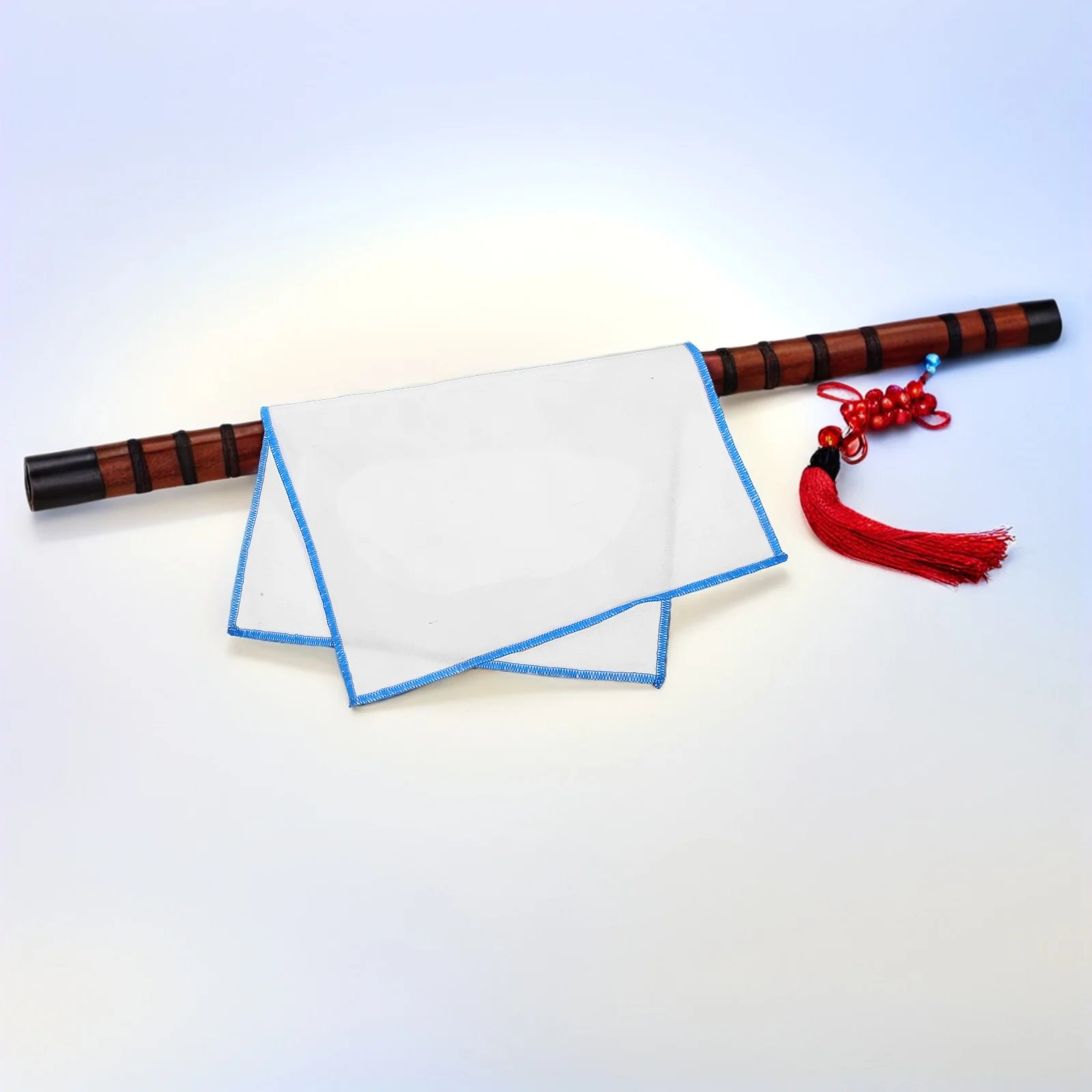 

1pcs Flute Cleaning Cloth For Wind Instruments Soft Cotton Fast Absorption Multi-Functional Instrument Cleaning Tool For