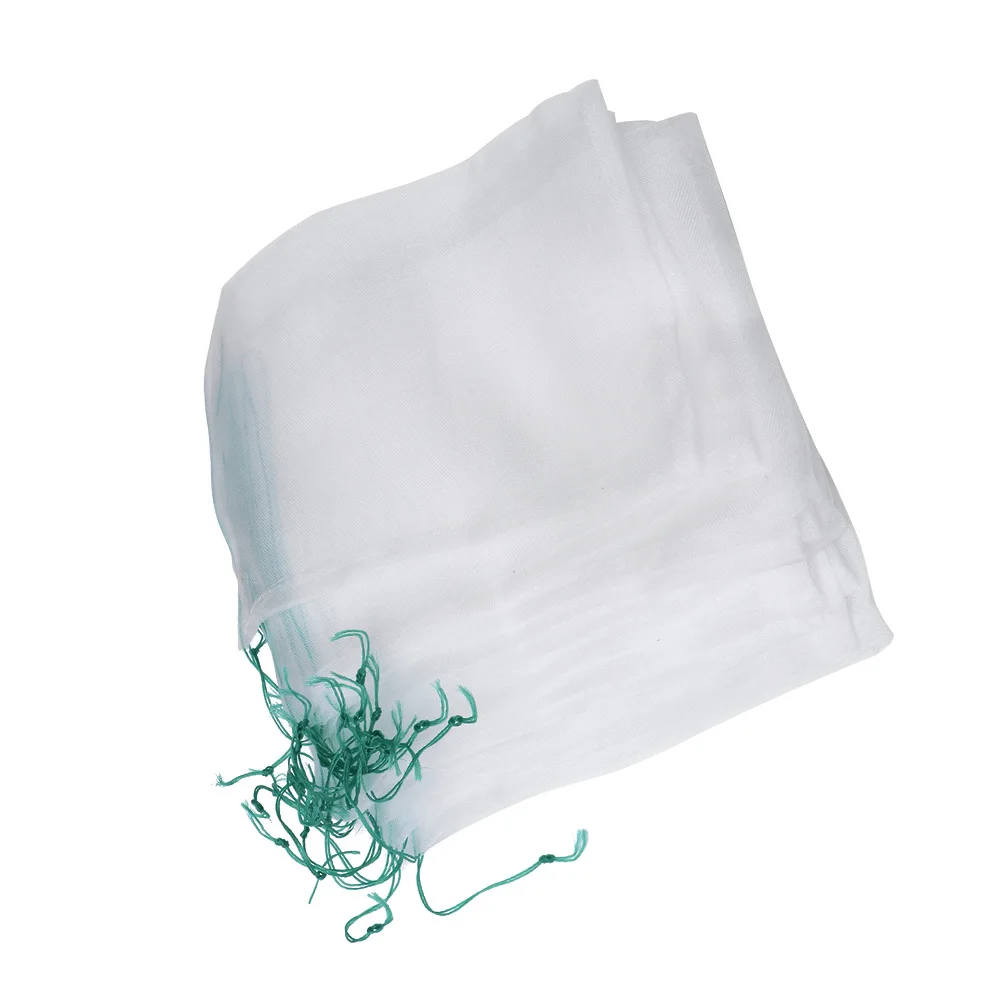 

50pcs 25x15cm Bird Insect-proof Mesh Bags Fruit Netting Drawstring Closure Protective Tree Bags Gardening Accessories