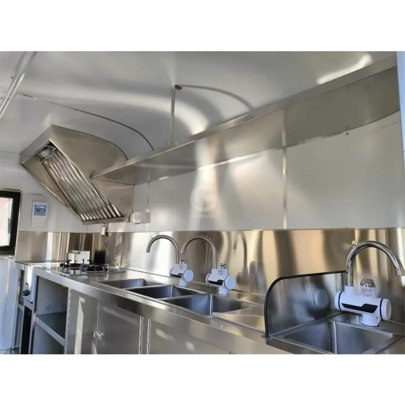 11FT Factory Direct Wholesale Food Trailer, Full Kitchen Equipment Mobile Hot Dog Stand Truck With DOT EMARK Certification