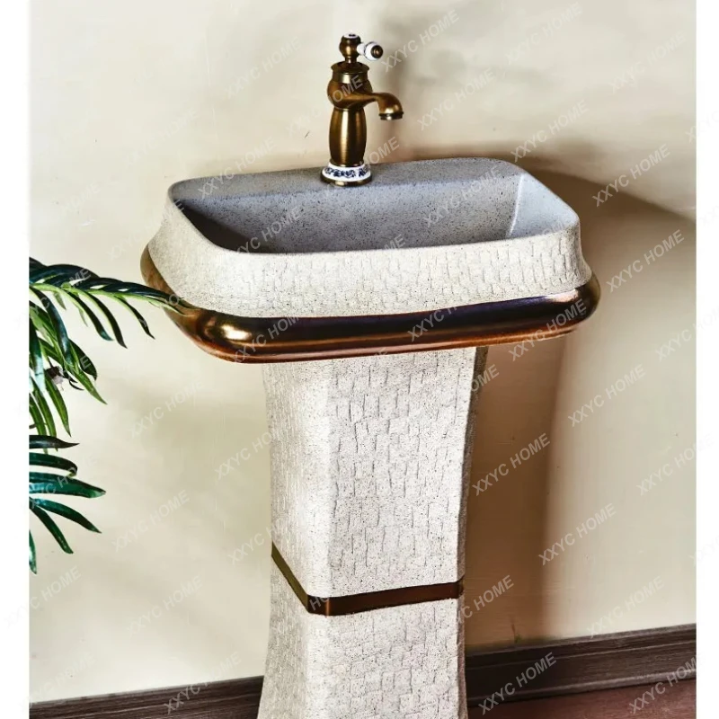 

Резной каменный умывальник FG-Phnom Penh для сада, винтажный уличный умывальник